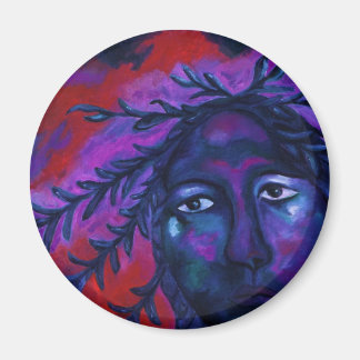 Moeder kijken allemaal - Crimson & Violet Compassi Magneet
