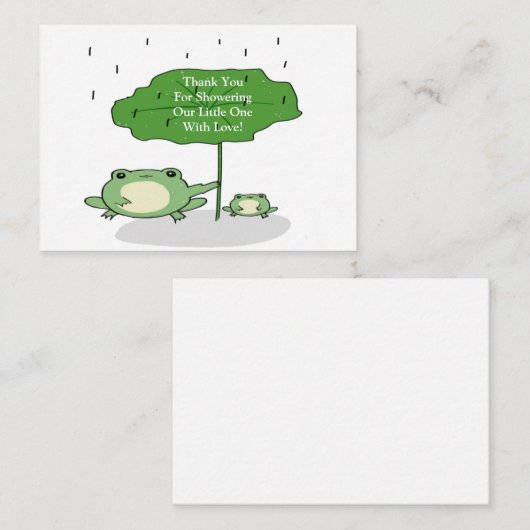 Moeder Kikker Liefde Dank u Kaarten Notitiekaartje (Voorkant / Achterkant)