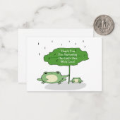 Moeder Kikker Liefde Dank u Kaarten Notitiekaartje (Voorkant / Achterkant in situ)