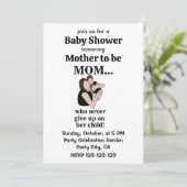 Moeder Kind Baby Shower Moeder Wordt Kaart (Staand voorkant)