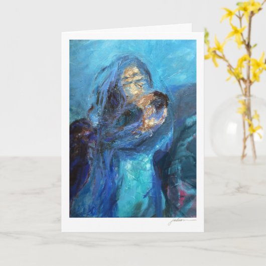 Moeder & Kind Kaart (Gele Bloem)