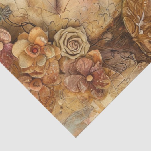 Moeder Kind Kunstenaar Crafting Collage Decoupage Tissuepapier (Detail)