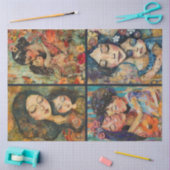 Moeder Kind Kunstenaar Crafting Collage Decoupage Tissuepapier (Craft)
