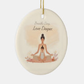 Moeder & Kind Meditatie Sereniteit Kunst Keramisch Ornament (Rechts)
