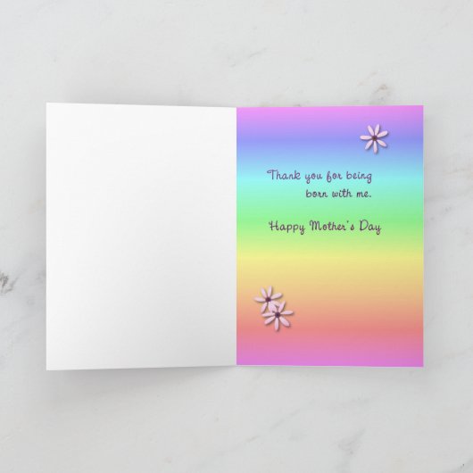 Moeder Kind Moederdag Kaart (Binnen)