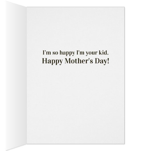  Moeder, kind, poes, breien Moederdag (Binnen (Rechts))