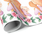 Moeder Kind Puppy Moederdag Cadeaupapier (Rol Hoek)