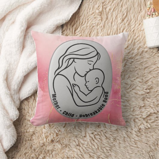 Moeder & Kind Sierkussen – Onbreekbare Bond kunst (Deken)