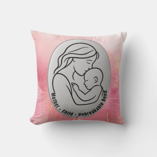 Moeder & Kind Sierkussen – Onbreekbare Bond kunst (Voorkant)