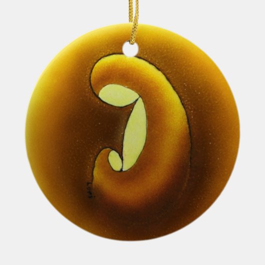 Moeder-kind ~ sierplant keramisch ornament (Voorkant)