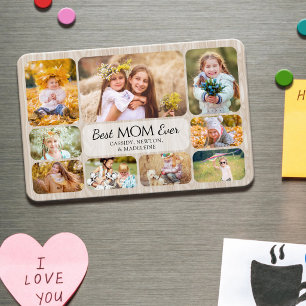 Moeder Kinderen Familie Moeder Foto Collage Magneet