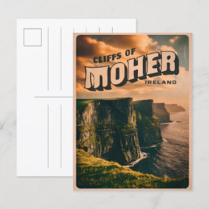  moeder kliffen, Ierland natuur geschenken Briefkaart