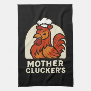 Moeder Klokkers Grappige Retro Kippenkok - Vintage Theedoek