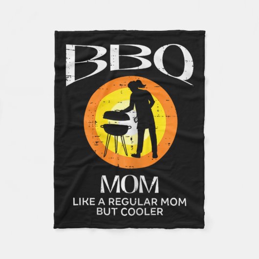 Moeder Koeler Barbecue Vlees Grilleren Moederdag M Fleece Deken (Voorkant)