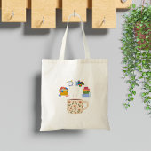 Moeder koffiepauze te midden van chaos tote bag