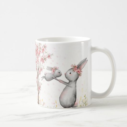 Moeder Konijn Liefde Mok | Whimsical Kind Ones Sti (Rechts)