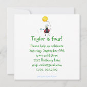 Moeder konijntje met taart kaart (Achterkant)