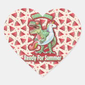 Moeder Koningin Floral Hart Sticker (Voorkant)