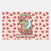 Moeder Koningin Floral Rechthoekige Sticker (Voorkant)