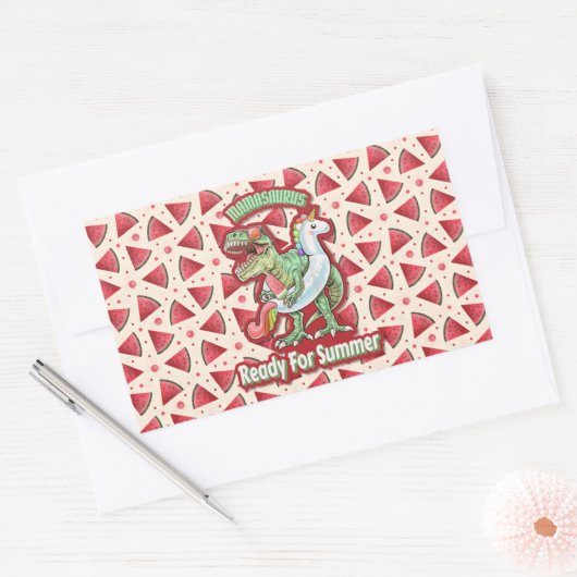 Moeder Koningin Floral Rechthoekige Sticker (Envelop)