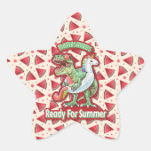 Moeder Koningin Floral Ster Sticker (Voorkant)