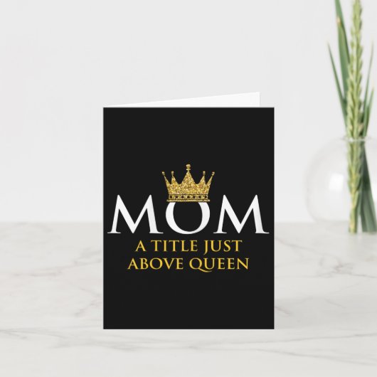 Moeder Koningin Mam Mam Oma Ouders Moeder Kaart (Voorkant)