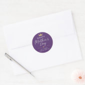 Moeder Koningin Ronde Klassieke Sticker (Envelop)