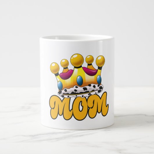 Moeder Koninginnen kroon Grote Koffiekop (Voorkant)