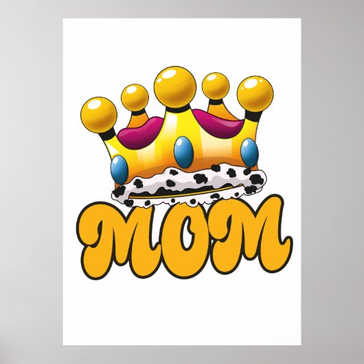 Moeder Koninginnen kroon Poster (Voorkant)