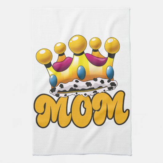 Moeder Koninginnen kroon Theedoek (Verticaal)