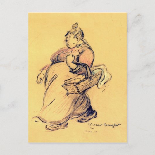 Moeder Kranzler - Vintage Briefkaart (Voorkant)