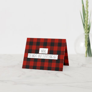 Moeder krijgt een kleinkind Kerstmis Zwangerschap Aankondiging