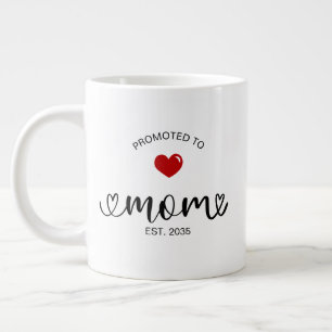 Moeder krijgt nieuwe moeder cadeau grote koffiekop
