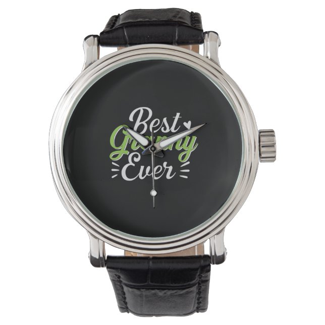 Moeder Kunst Beste Oma Ooit Horloge (Voorkant)