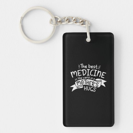 Moeder Kunst de beste medicijn Sleutelhanger (Voorkant)