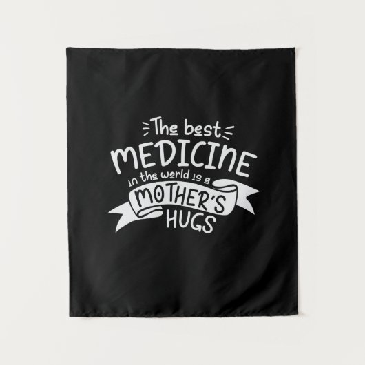 Moeder Kunst de beste medicijn Wandkleed (Voorkant)