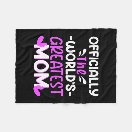 Moeder Kunst De wereld Groot mam Fleece Deken (Voorkant (Horizontaal))