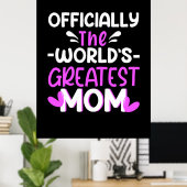 Moeder Kunst De wereld Groot mam Poster (Thuiskantoor)