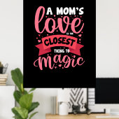 Moeder Kunst Een Moeders Liefde Poster (Thuiskantoor)