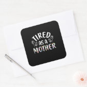 Moeder Kunst getild als moeder Vierkante Sticker (Envelop)