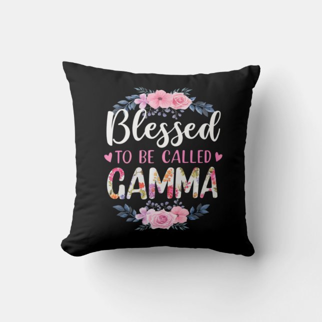 Moeder Kunst heeft de naam Gamma Birthday gekregen Kussen (Voorkant)