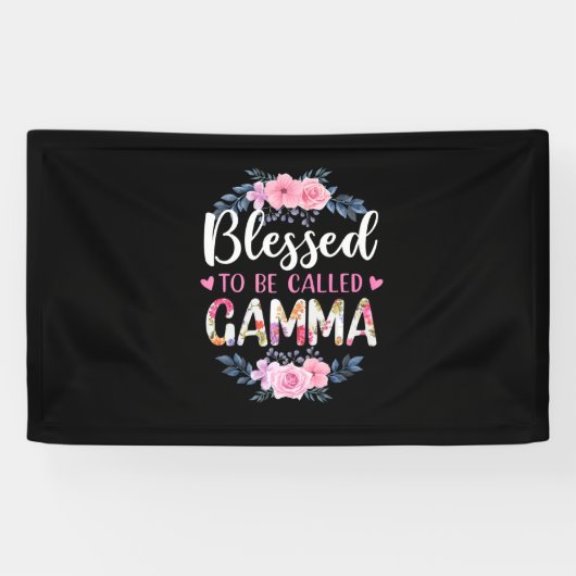 Moeder Kunst heeft de naam Gamma Birthday gekregen Spandoek (Horizontaal)