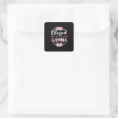 Moeder Kunst heeft de naam Gamma Birthday gekregen Vierkante Sticker (Tas)