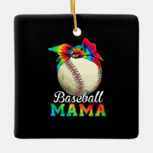 Moeder Kunst Honkbal Mama Verjaardag Keramisch Ornament