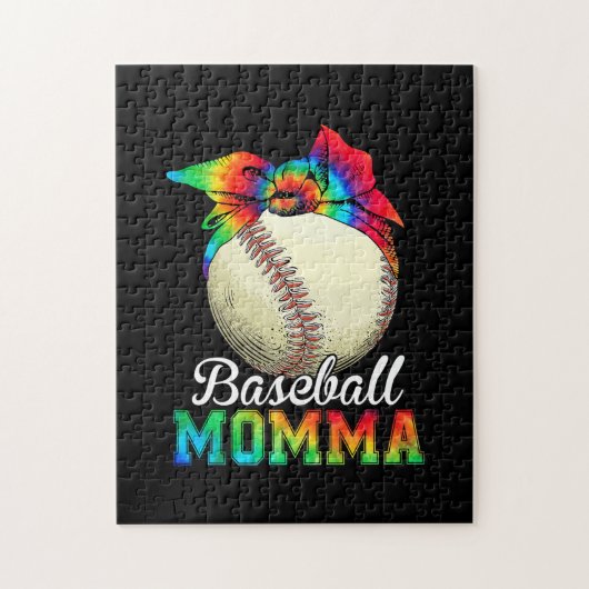 Moeder Kunst Honkbal Moeder Verjaardag Legpuzzel (Verticaal)