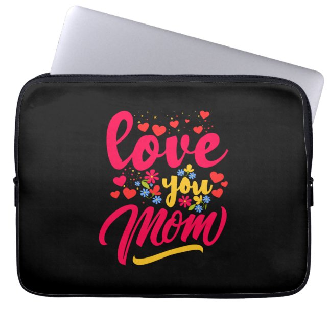 Moeder Kunst houdt van je moeder Laptop Sleeve (Voorkant)