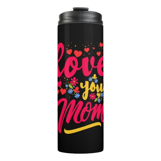 Moeder Kunst Houdt Van Jou Mama Thermosbeker (Voorkant)