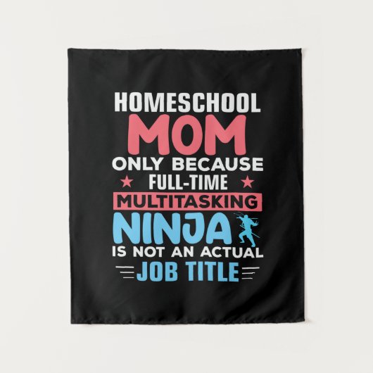 Moeder Kunst Huisonderwijs Moeder Wandkleed (Voorkant)
