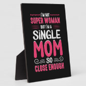 Moeder Kunst ik ben een alleenstaande moeder Fotoplaat (Zijkant)