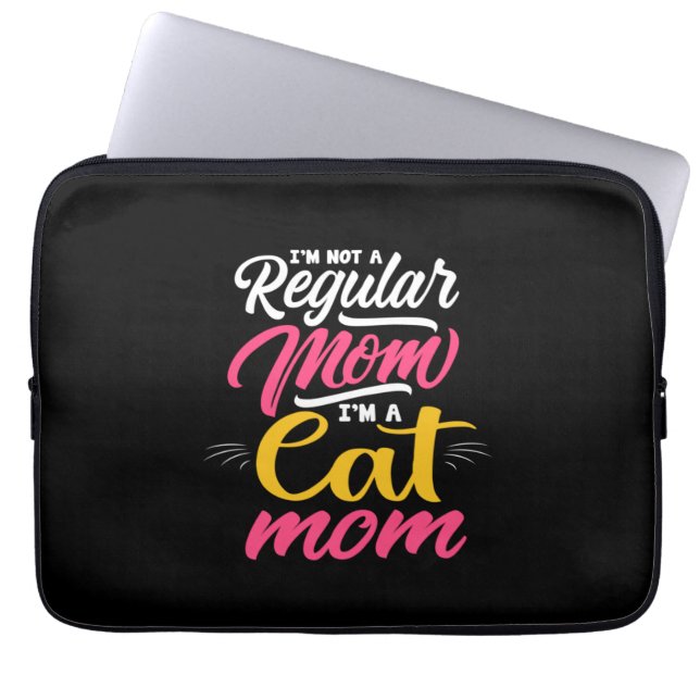 Moeder Kunst Ik ben een kat moeder Laptop Sleeve (Voorkant)